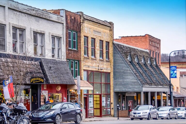 Historic King Street in downtown Boone
